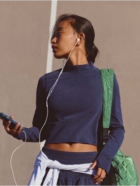 FP Movement Up In The Air Top. NWT. Midnight navy